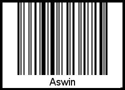 Aswin als Barcode und QR-Code