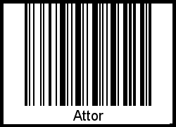 Barcode-Foto von Attor