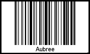 Interpretation von Aubree als Barcode