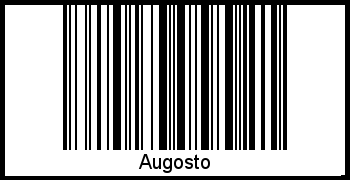 Interpretation von Augosto als Barcode