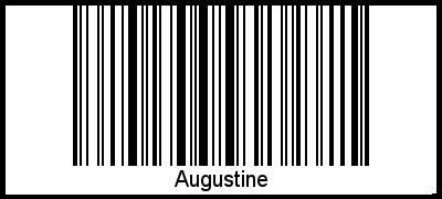Augustine als Barcode und QR-Code