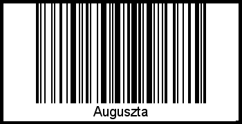 Barcode des Vornamen Auguszta