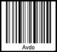 Interpretation von Avdo als Barcode