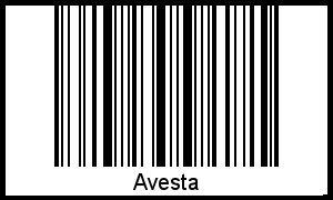 Barcode des Vornamen Avesta