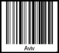 Interpretation von Aviv als Barcode