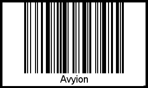 Avyion als Barcode und QR-Code
