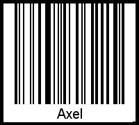 Interpretation von Axel als Barcode
