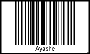 Interpretation von Ayashe als Barcode