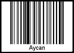Aycan als Barcode und QR-Code