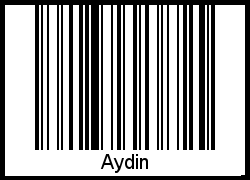 Der Voname Aydin als Barcode und QR-Code