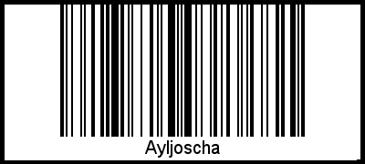Barcode des Vornamen Ayljoscha