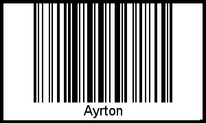 Interpretation von Ayrton als Barcode
