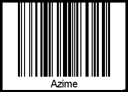 Azime als Barcode und QR-Code