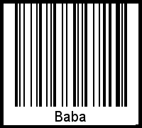 Barcode-Foto von Baba