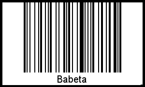 Barcode-Foto von Babeta