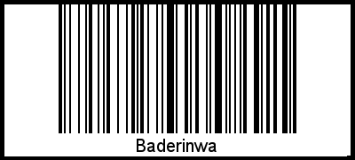 Barcode-Foto von Baderinwa