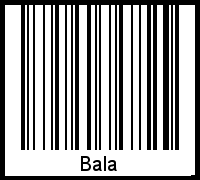 Interpretation von Bala als Barcode