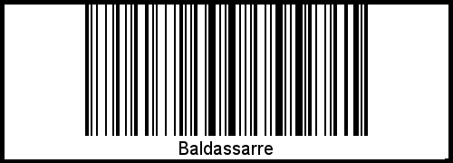 Interpretation von Baldassarre als Barcode