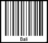 Barcode-Grafik von Bali