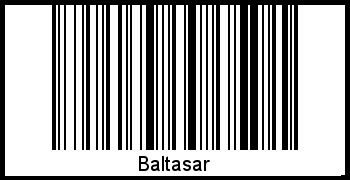 Interpretation von Baltasar als Barcode