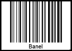 Interpretation von Banel als Barcode
