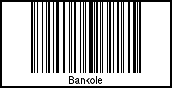 Interpretation von Bankole als Barcode