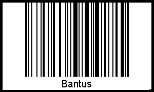 Barcode-Foto von Bantus
