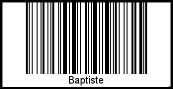Barcode-Foto von Baptiste