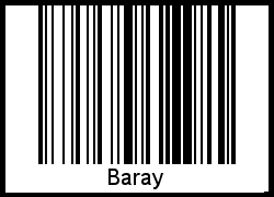 Interpretation von Baray als Barcode