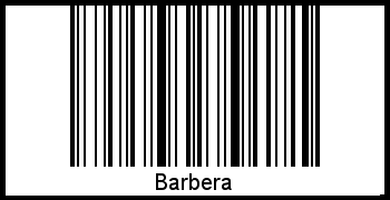 Barbera als Barcode und QR-Code