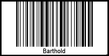 Barthold als Barcode und QR-Code