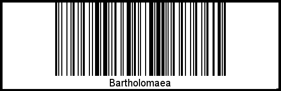 Barcode-Foto von Bartholomaea