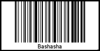 Interpretation von Bashasha als Barcode