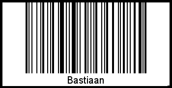 Bastiaan als Barcode und QR-Code