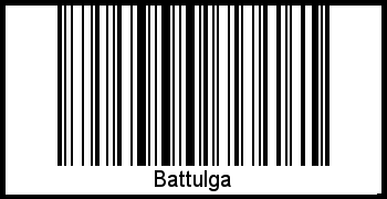 Battulga als Barcode und QR-Code
