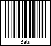 Batu als Barcode und QR-Code