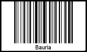 Bauria als Barcode und QR-Code