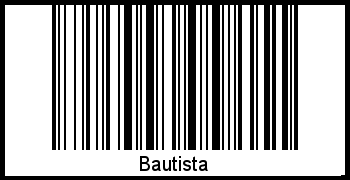 Interpretation von Bautista als Barcode