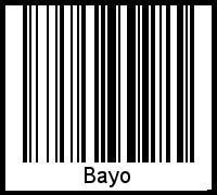 Bayo als Barcode und QR-Code