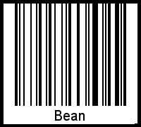 Barcode des Vornamen Bean