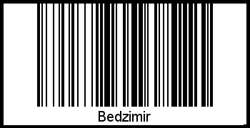 Interpretation von Bedzimir als Barcode