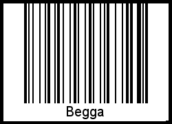 Begga als Barcode und QR-Code