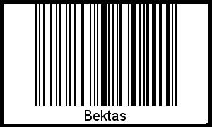 Interpretation von Bektas als Barcode