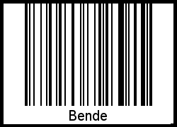 Barcode-Grafik von Bende
