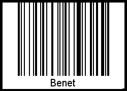 Interpretation von Benet als Barcode