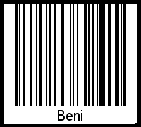 Interpretation von Beni als Barcode