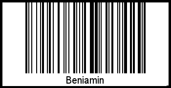 Beniamin als Barcode und QR-Code