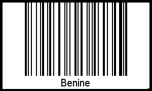 Interpretation von Benine als Barcode