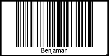 Der Voname Benjaman als Barcode und QR-Code