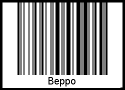 Interpretation von Beppo als Barcode